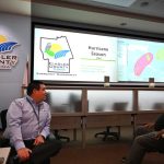 Flagler County Emergency Management Chief Jonathan Lord discussing the 2022 hurrricane season, which began today, as a tropical system that may turn into the season's first named storm loomed over the Guld of Mexico. (© FlaglerLive)